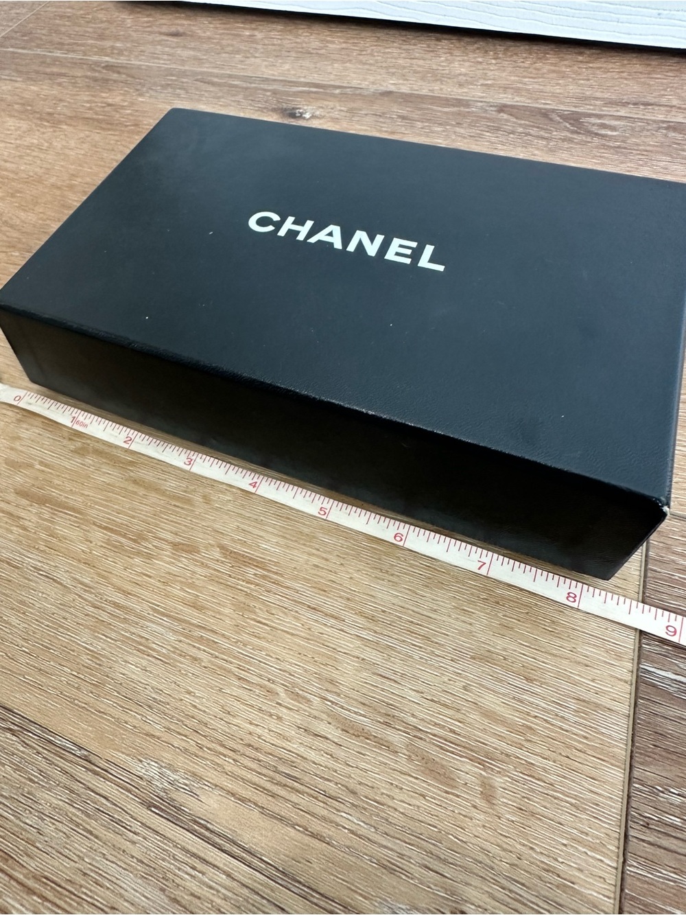 AUTHENTIC CHANEL wallet box, ribbon, black felt and card. - Picture 5 of 10